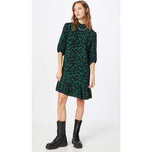 The Kooples Women Naive Flowers Print Dress Black Green Size 1/S